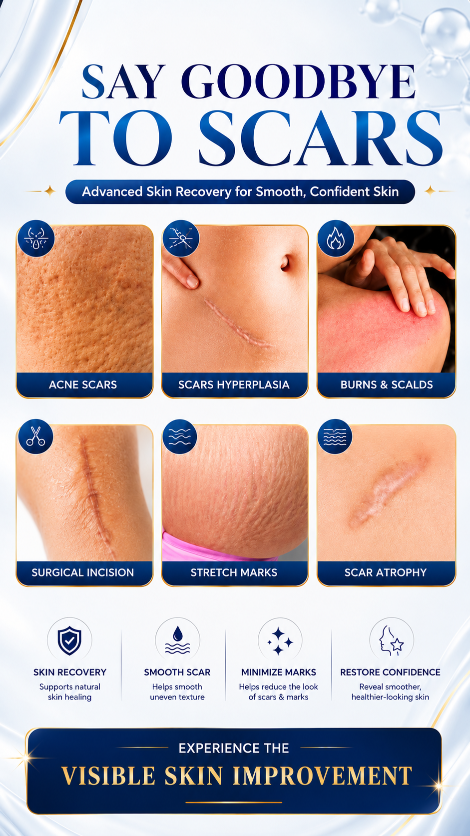 Advanced Scar Gel and Scar Removal Cream